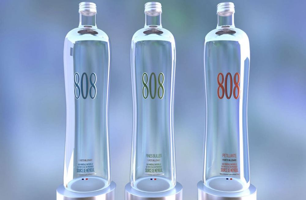 bouteilles de 808 water