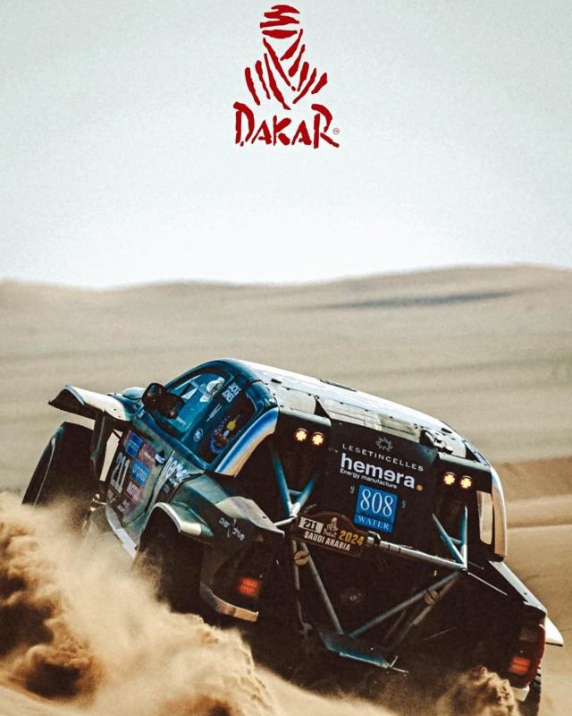 Guerlain Chicherit Paris Dakar 808 water sponsor